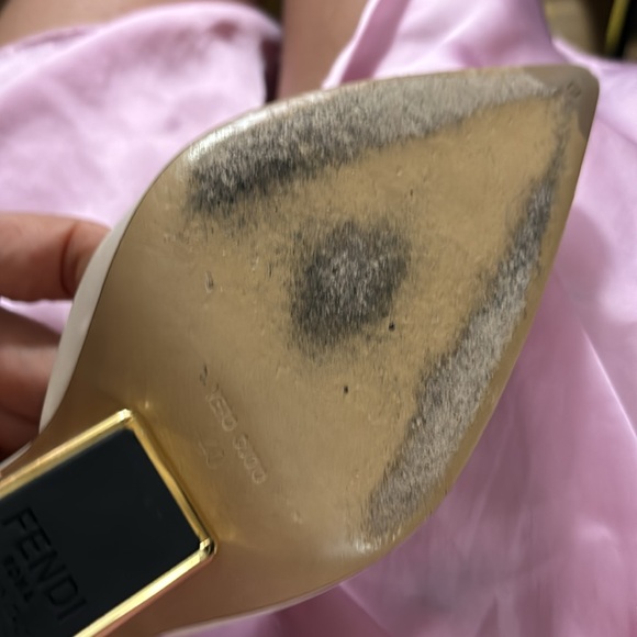 Fendi off white slingbacks size 40, US 9 - Picture 8 of 14